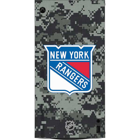 NHL New York Rangers Camo XBox Series X Digital Edition Console Skin