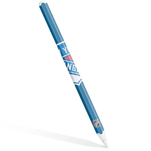 NHL New York Rangers Distressed Apple Pencil (2nd Gen 2019) Skin