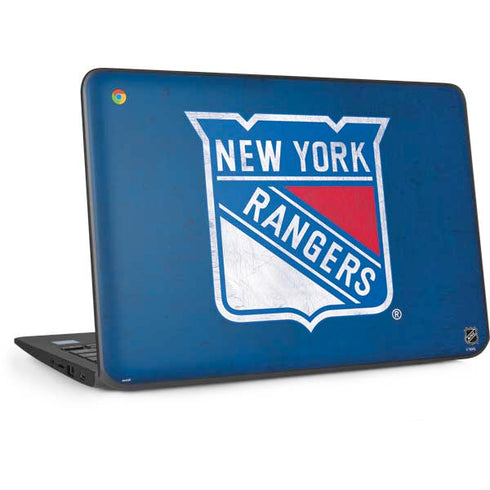 NHL New York Rangers Distressed HP Chromebook Skin