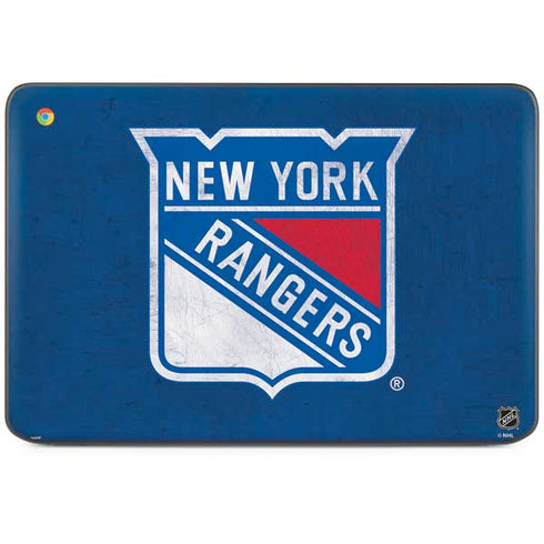 NHL New York Rangers Distressed HP Chromebook Skin