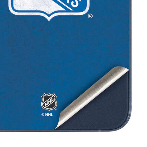 NHL New York Rangers Distressed Galaxy A35 5G Skin