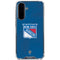 NHL New York Rangers Distressed Galaxy A36 5G Clear Case