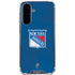 NHL New York Rangers Distressed Galaxy A36 5G Clear Case