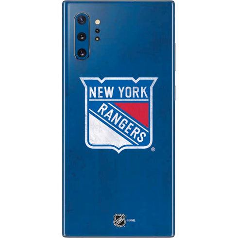 NHL New York Rangers Distressed Galaxy Note 10 Plus Skin