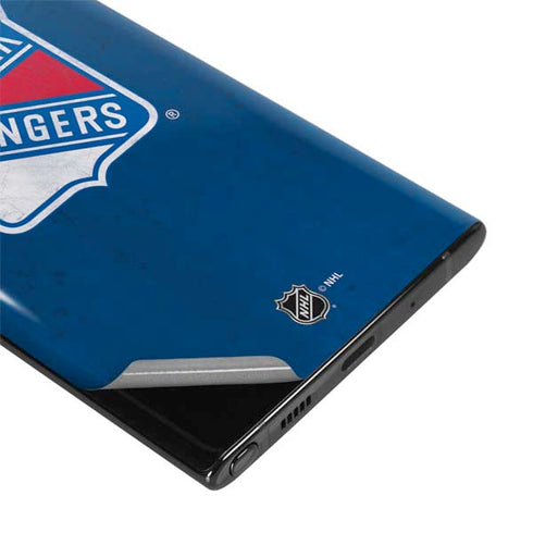 NHL New York Rangers Distressed Galaxy Note 10 Plus Skin