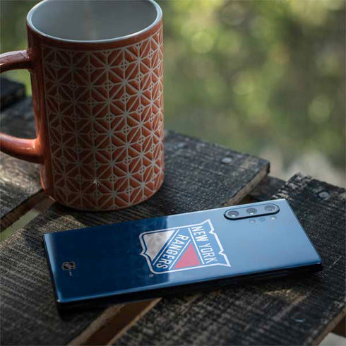 NHL New York Rangers Distressed Galaxy Note 10 Plus Skin