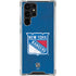 NHL New York Rangers Distressed Galaxy S23 Ultra Clear Case