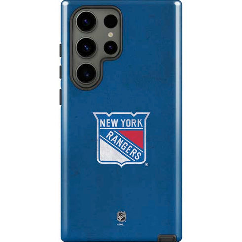 NHL New York Rangers Distressed Galaxy S23 Ultra Pro Case