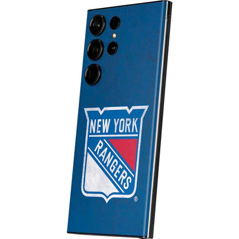 NHL New York Rangers Distressed Galaxy Skins