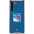 NHL New York Rangers Distressed Galaxy S24 FE Clear Case