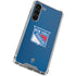 NHL New York Rangers Distressed Galaxy S24 FE Clear Case