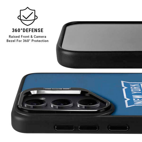 NHL New York Rangers Distressed Galaxy S25 Kickstand Case