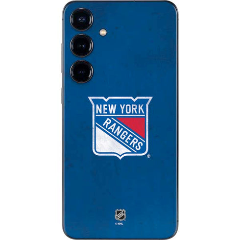 NHL New York Rangers Distressed Galaxy S24 Skin