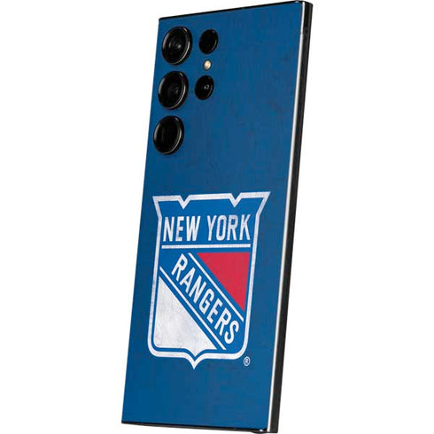 NHL New York Rangers Distressed Galaxy S24 Ultra Skin