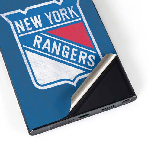 NHL New York Rangers Distressed Galaxy S24 Ultra Skin