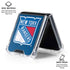 NHL New York Rangers Distressed Galaxy Z Flip6 Clear Case