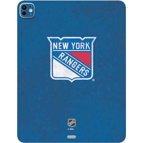 NHL New York Rangers Distressed iPad Pro 13in M4 (2024) Skin