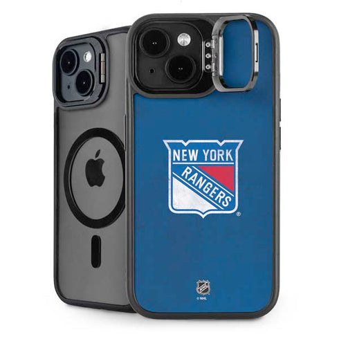 NHL New York Rangers Distressed iPhone 14 Plus Kickstand Case