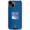 NHL New York Rangers Distressed iPhone 15 Clear Case