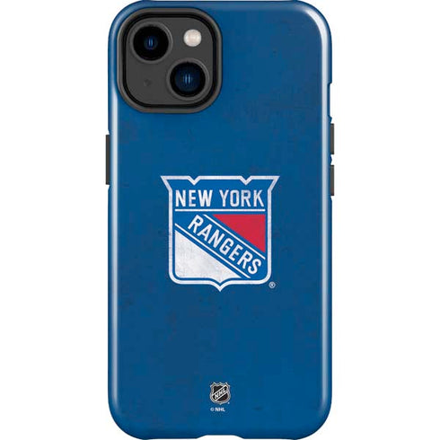 NHL New York Rangers Distressed iPhone 15 Impact Case