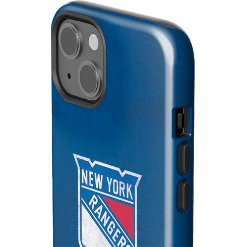 NHL New York Rangers Distressed iPhone 15 Impact Case