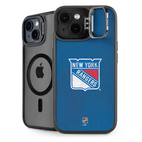 NHL New York Rangers Distressed iPhone 15 Kickstand Case