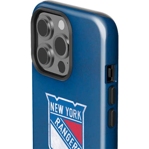 NHL New York Rangers Distressed iPhone 15 Pro Impact Case