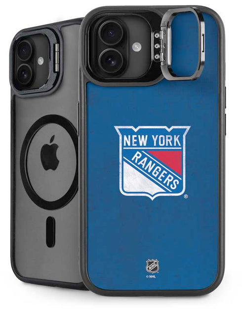 NHL New York Rangers Distressed iPhone 16 Plus Kickstand Case