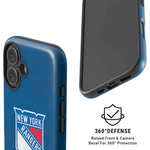 NHL New York Rangers Distressed iPhone 16 Plus Magsafe Impact Case