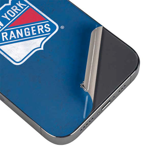 NHL New York Rangers Distressed iPhone 16 Pro Max Skin