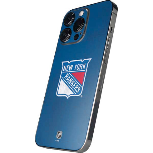 NHL New York Rangers Distressed iPhone 16 Pro Skin
