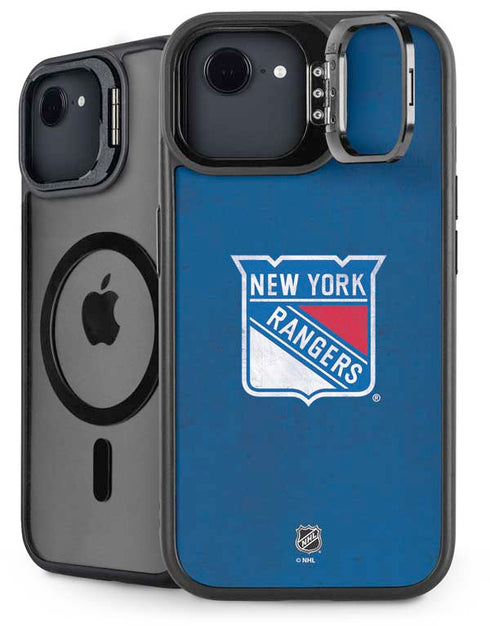 NHL New York Rangers Distressed iPhone 16e Kickstand Case