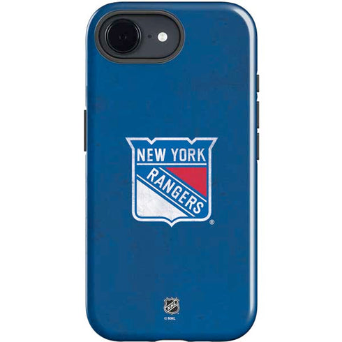 NHL New York Rangers Distressed iPhone 16e Impact Case