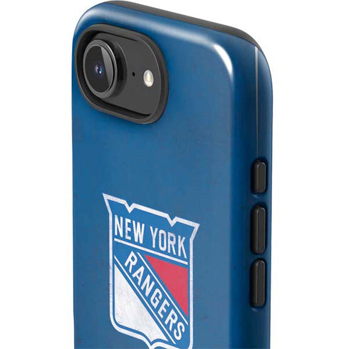 NHL New York Rangers Distressed iPhone 16e Impact Case