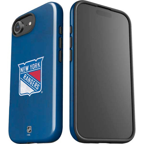 NHL New York Rangers Distressed iPhone 16e Impact Case