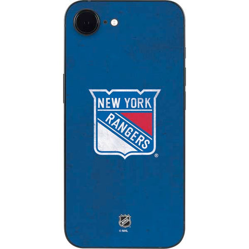NHL New York Rangers Distressed iPhone 16e Skin