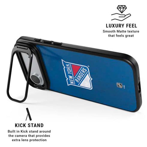 NHL New York Rangers Distressed iPhone 17 Air Kickstand Case