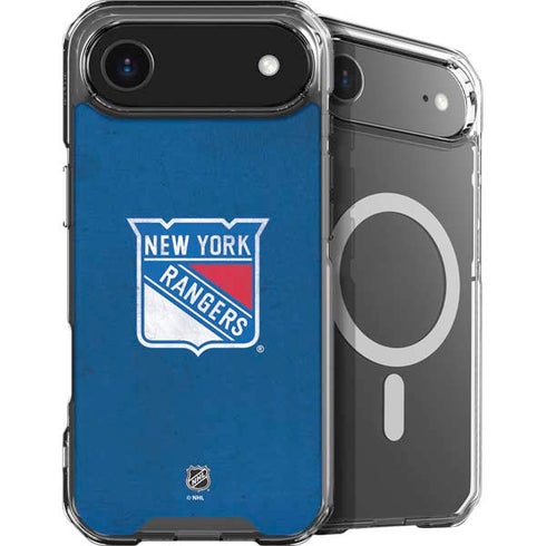 NHL New York Rangers Distressed iPhone 17 Air MagSafe Case