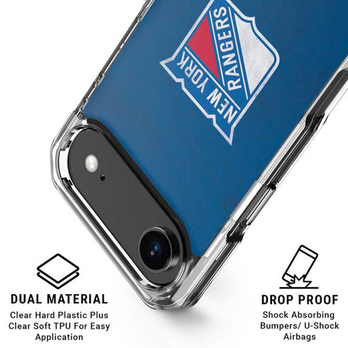 NHL New York Rangers Distressed iPhone 17 Air MagSafe Case