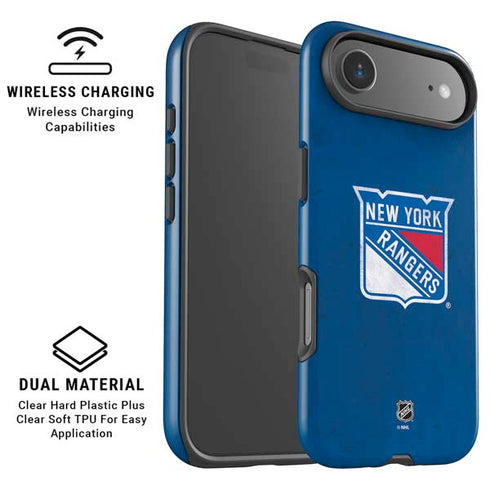 NHL New York Rangers Distressed iPhone 17 Air Magsafe Impact Case