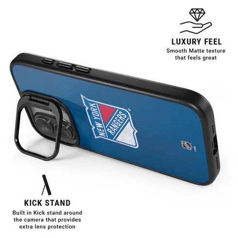 NHL New York Rangers Distressed iPhone 17 Kickstand Case