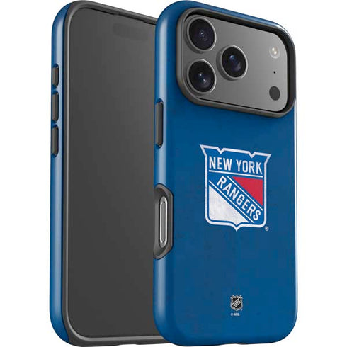 NHL New York Rangers Distressed iPhone 17 Pro Max Impact Case