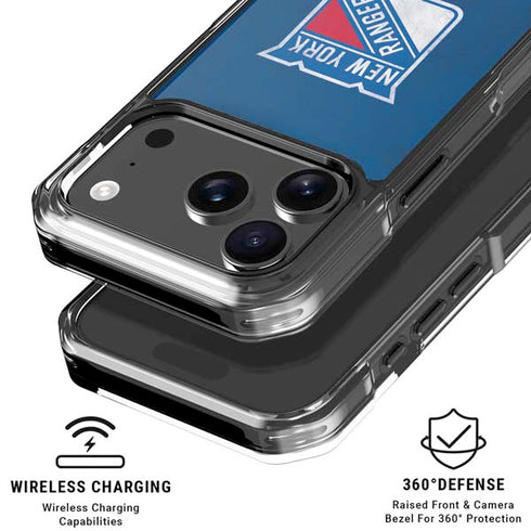 NHL New York Rangers Distressed iPhone 17 Pro Max MagSafe Case
