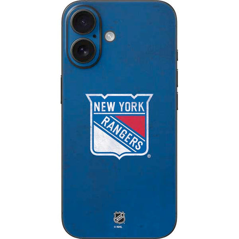 NHL New York Rangers Distressed iPhone 17 Skin