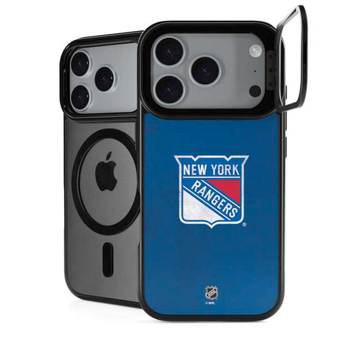 NHL New York Rangers Distressed iPhone 18 Pro Kickstand Case