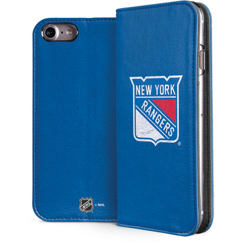 NHL New York Rangers Distressed iPhone 7 Folio Case