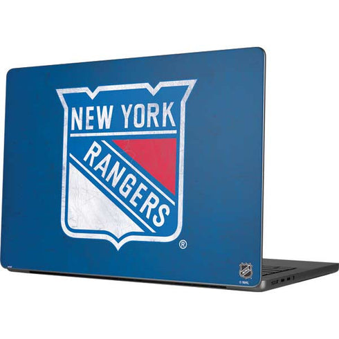 NHL New York Rangers Distressed Apple MacBook Pro 14-inch Skin
