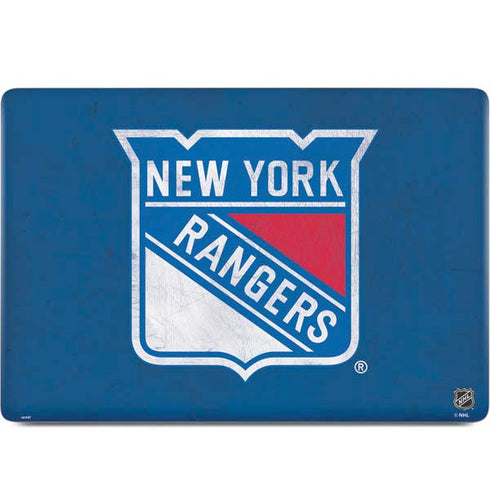 NHL New York Rangers Distressed MacBook Skins