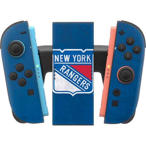 NHL New York Rangers Distressed Nintendo Switch 2 (2025) Joy-Con Controller Skin