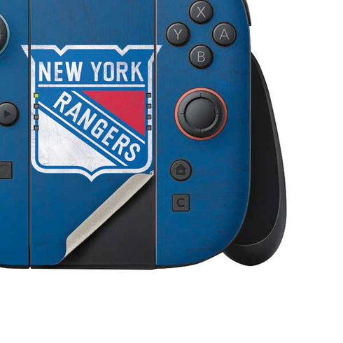 NHL New York Rangers Distressed Nintendo Switch 2 (2025) Joy-Con Controller Skin